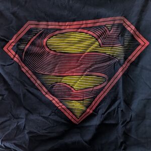 Superman Logo T-Shirt in Black and Red